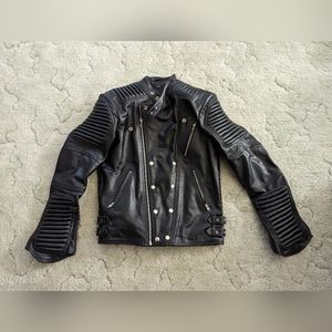 Black Leather Motorcycle Jacket NWOT